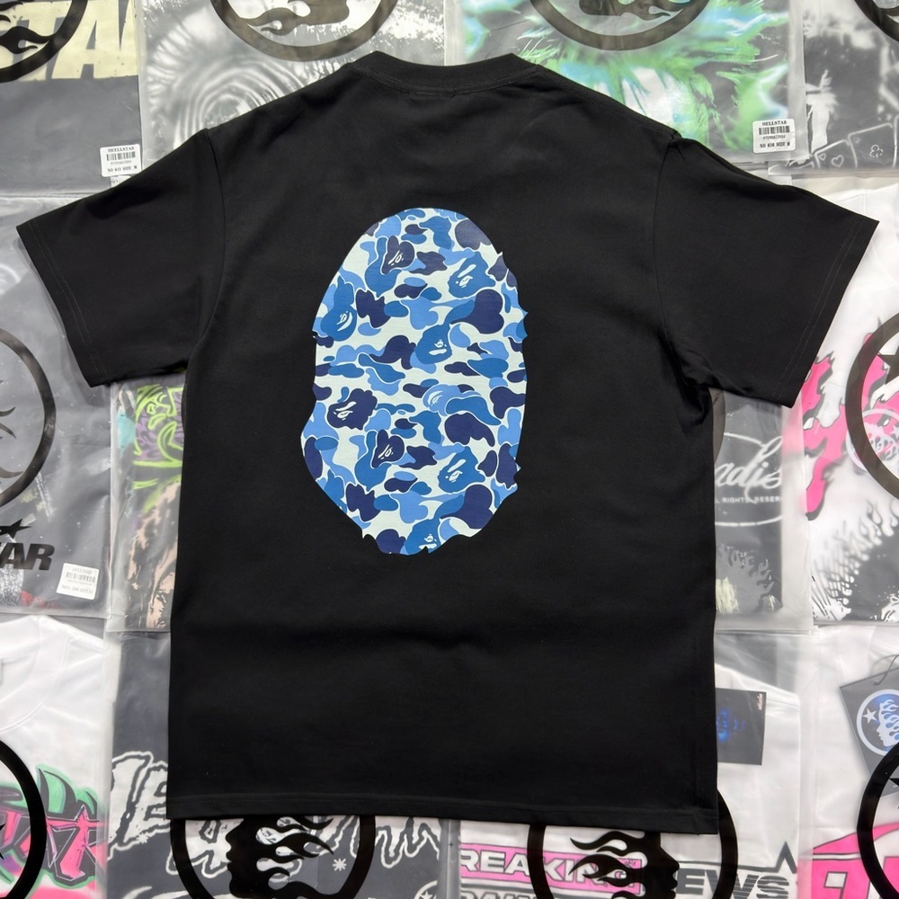 BAPE ABC Camo Big Ape Head Tee ‘Black’ - Picture 6 of 8